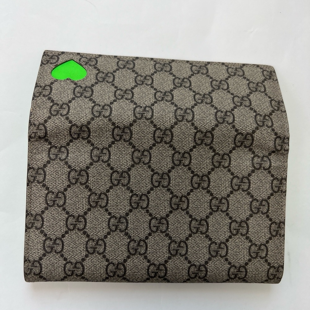 Gucci Authentic GG Canvas Green Heart Patch Long Wallet Monogram Limited Edition - Picture 7 of 12